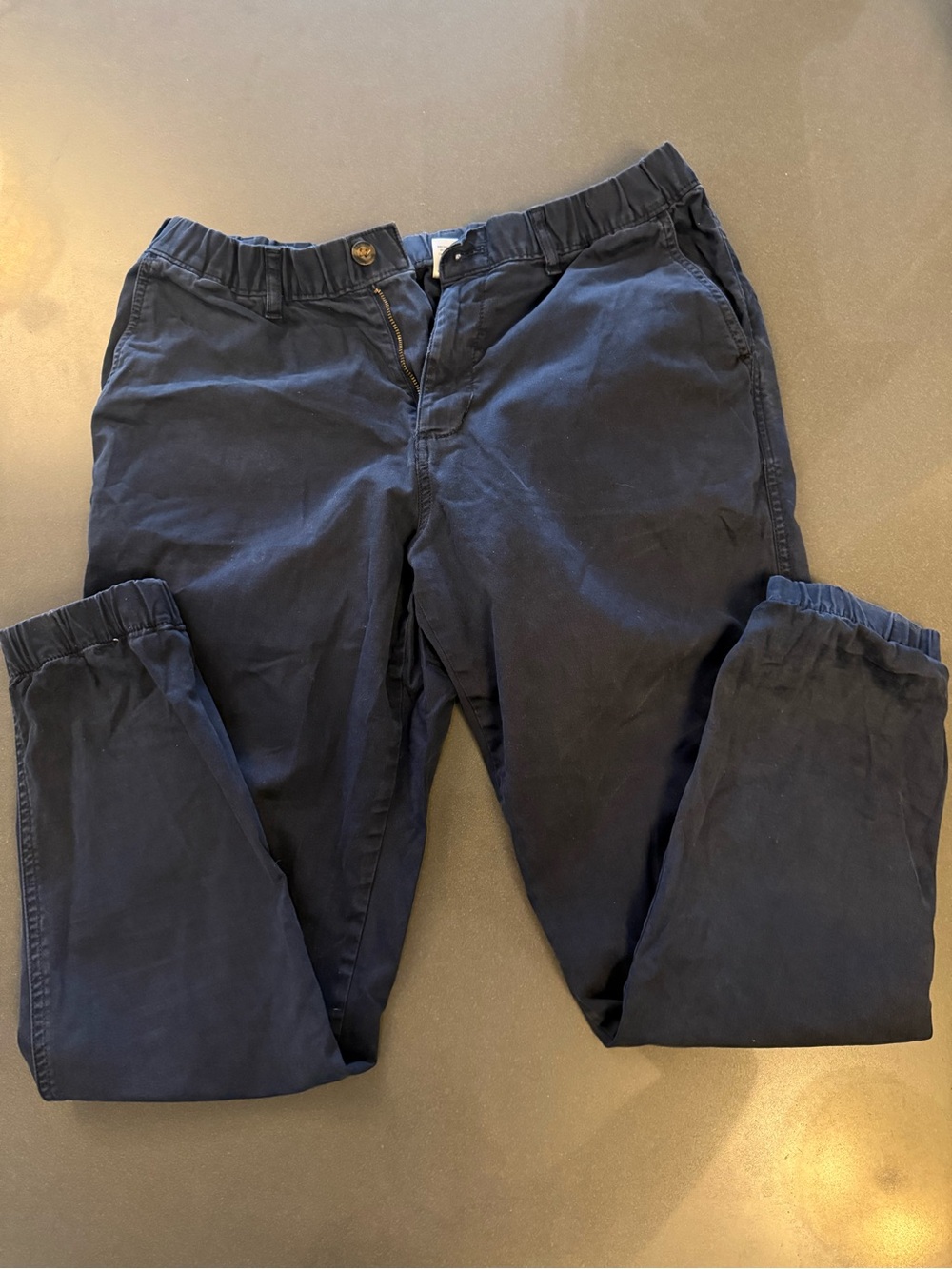 Bearbottom Men's Navy Elastic-Waist Casual Pants